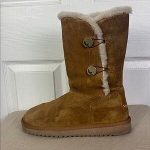 Koolaburra by UGG kinslei tall boot women size 11 chestnut suede